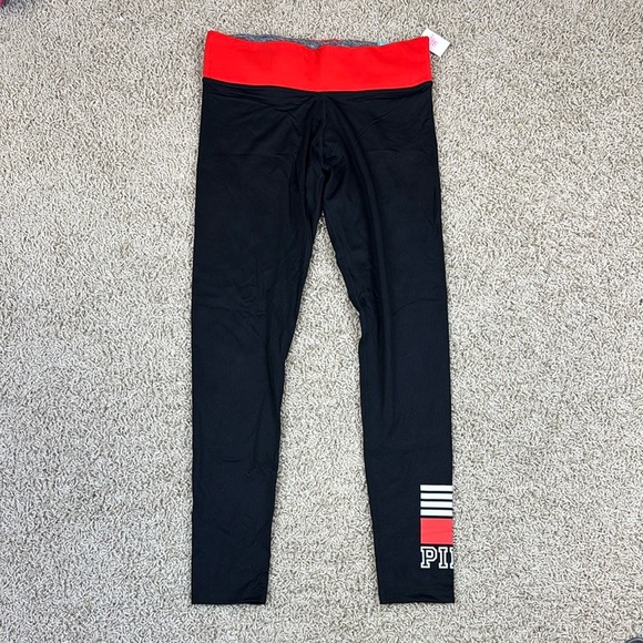 NWT PINK Victoria’s Secret reversible leggings sz med - Picture 1 of 8